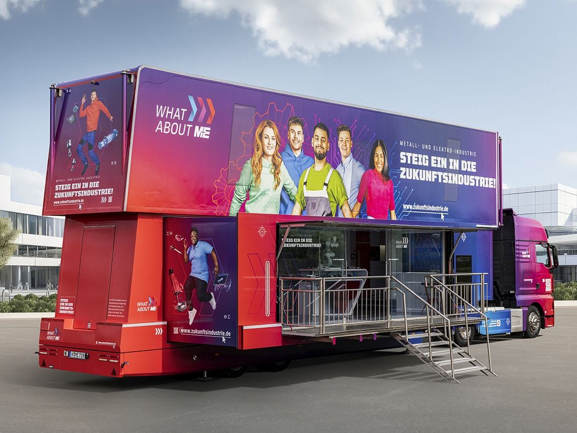 Info-Truck der Metall- und Elektroindustrie