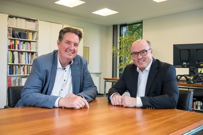 ME-Saar-Hauptgeschäftsführer Martin Schlechter und Geschäftsführer Jens Colling, Foto: Oliver Dietze ME-Saar-Hauptgeschäftsführer Martin Schlechter und Geschäftsführer Jens Colling